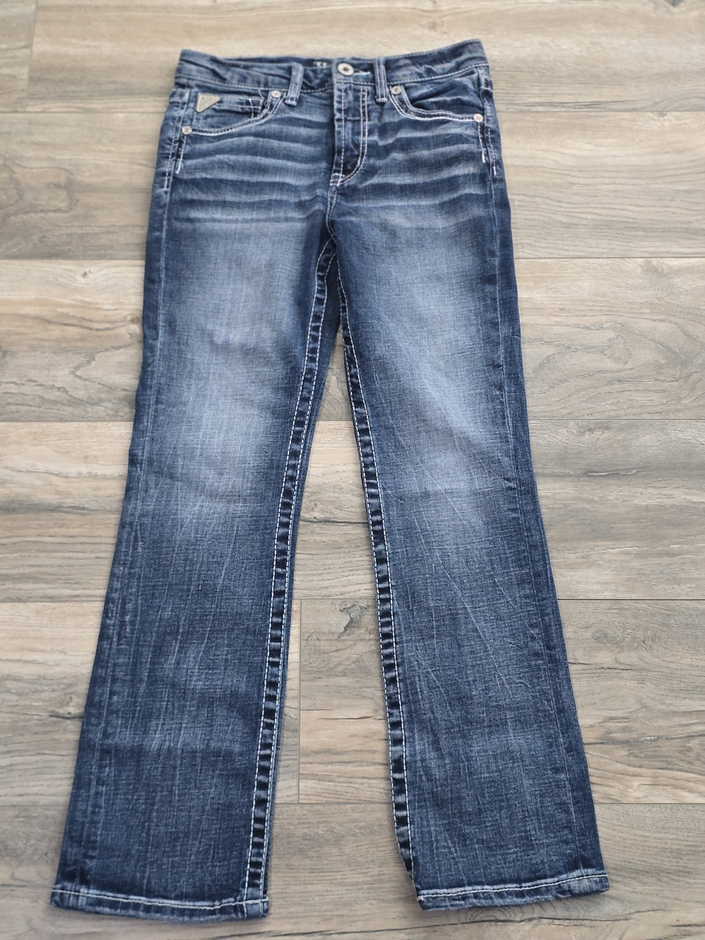 Boy's Blue Bootcut Jeans